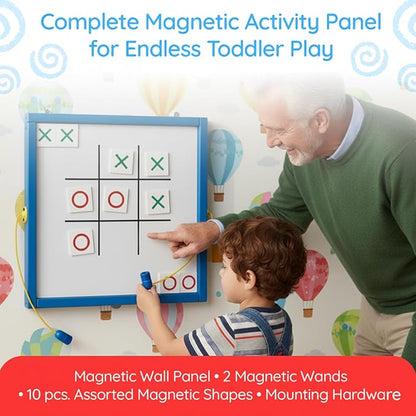Magnetic Toddler Activity Wall Panel Toy – Interactive Wall Busy Board – - Image 2