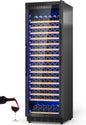 24" Wine Cooler Refrigerator Black, 24 Inch Wide Large Capacity by Velivi-SpecialistinFridge
