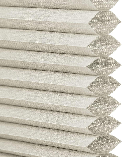 Cordless Top Down Bottom Up Cellular Honeycomb Shades, 66W x 36H, Greige, Sizes 62-72 Wide