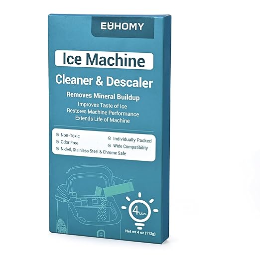 EUHOMY Ice Maker Cleaner & Descaler | 4 Use & Individually Packed | Ice Machine - Image 8