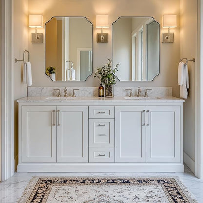 ANDY STAR Chrome Bathroom Mirror, 22x30 Inch Polished Chrome Rectangle Mirror - Image 3