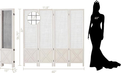 Wnutrees 4 Panel Gridwall Display, Portable Freestanding Display Board - Image 6