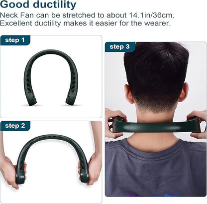 CIVPOWER Neck Fan: Portable Personal Neck Cooling Rechargeable Bladeless Fan - Image 9