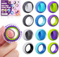 Fidget Toys Sensory Rings for Adults: 12 Pack Spiky Spinner Rings for Pain Stim by LESONG