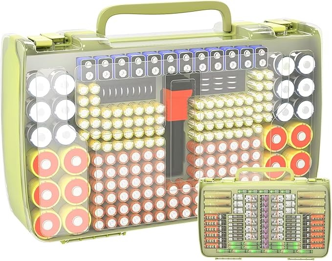Battery Organizer Storage Holder Box Case by APTBYTE