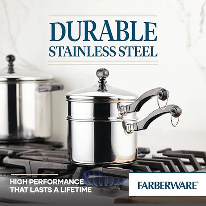 Farberware Classic Stainless Series 2-Quart Covered Double Boiler - Image 5