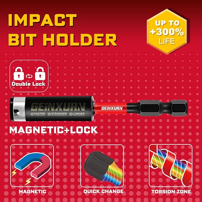 51Pack PH2 1 Inches Impact Tough Anti-Slip Screwdriver Bits, #2 Phillips 1/4 - Image 7