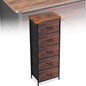 Curved Profile Dresser for Bedroom，5 Fabric Drawer Dresser by Sonharlar