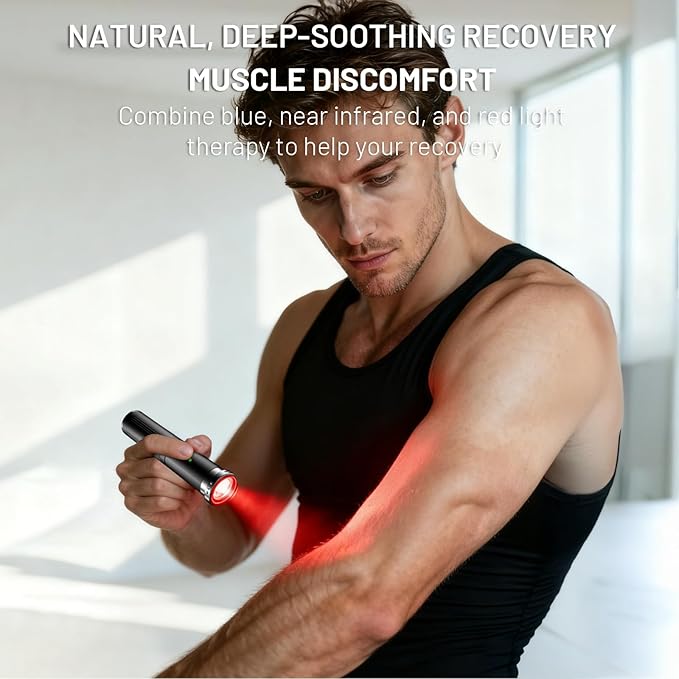 HomeCare 5-in-1 Red Light Therapy Wand, Portable Handheld Red Light Therapy - Image 2