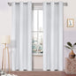DWCN Greyish White Curtains W38xL84 Inches, Room Darkening Window Drapes by DWCN