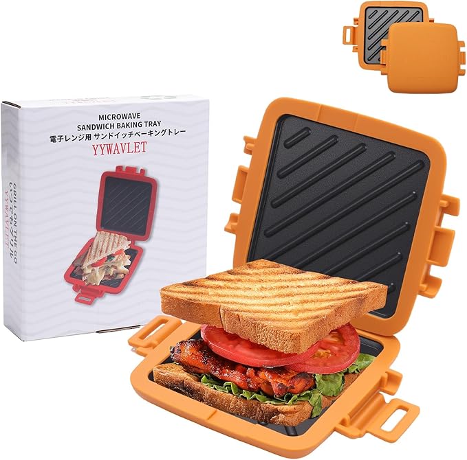 Microwave Sandwich Maker, Heat-Resistant Silicone Rubber Shell, Advanced by Unknown