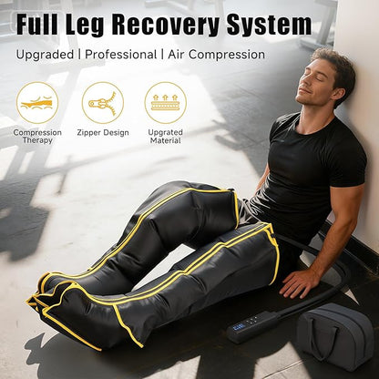 Air Compression Leg Massager, Professional Sequential Foot & Full Leg Massager - Image 2