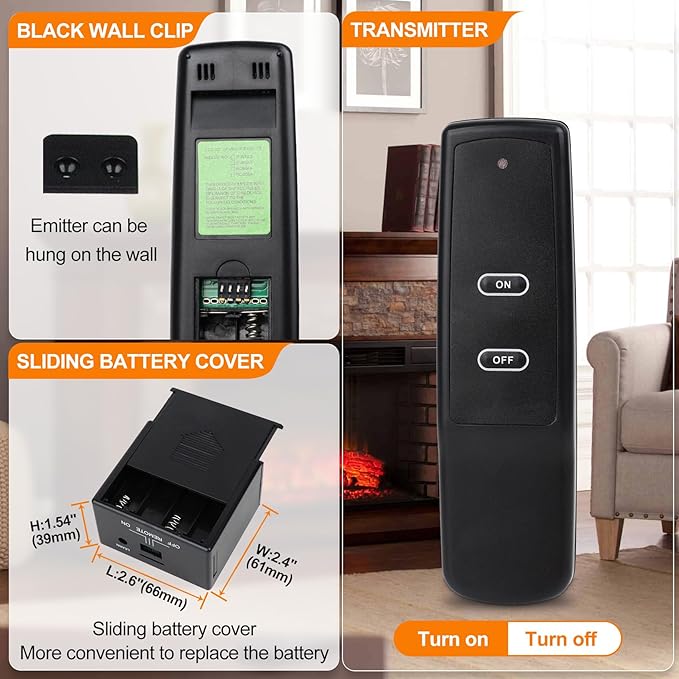 Universal Gas Fireplace Remote Control, Fit skytech 1001-A 1001TX 3001 - Image 6