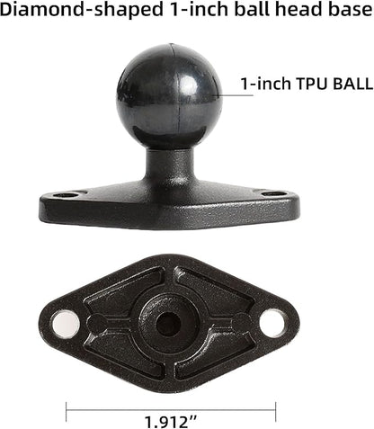 xik Camera Mount Holder: 1" Ball Rhombic Base, 1/4"-20 Thread - Image 5