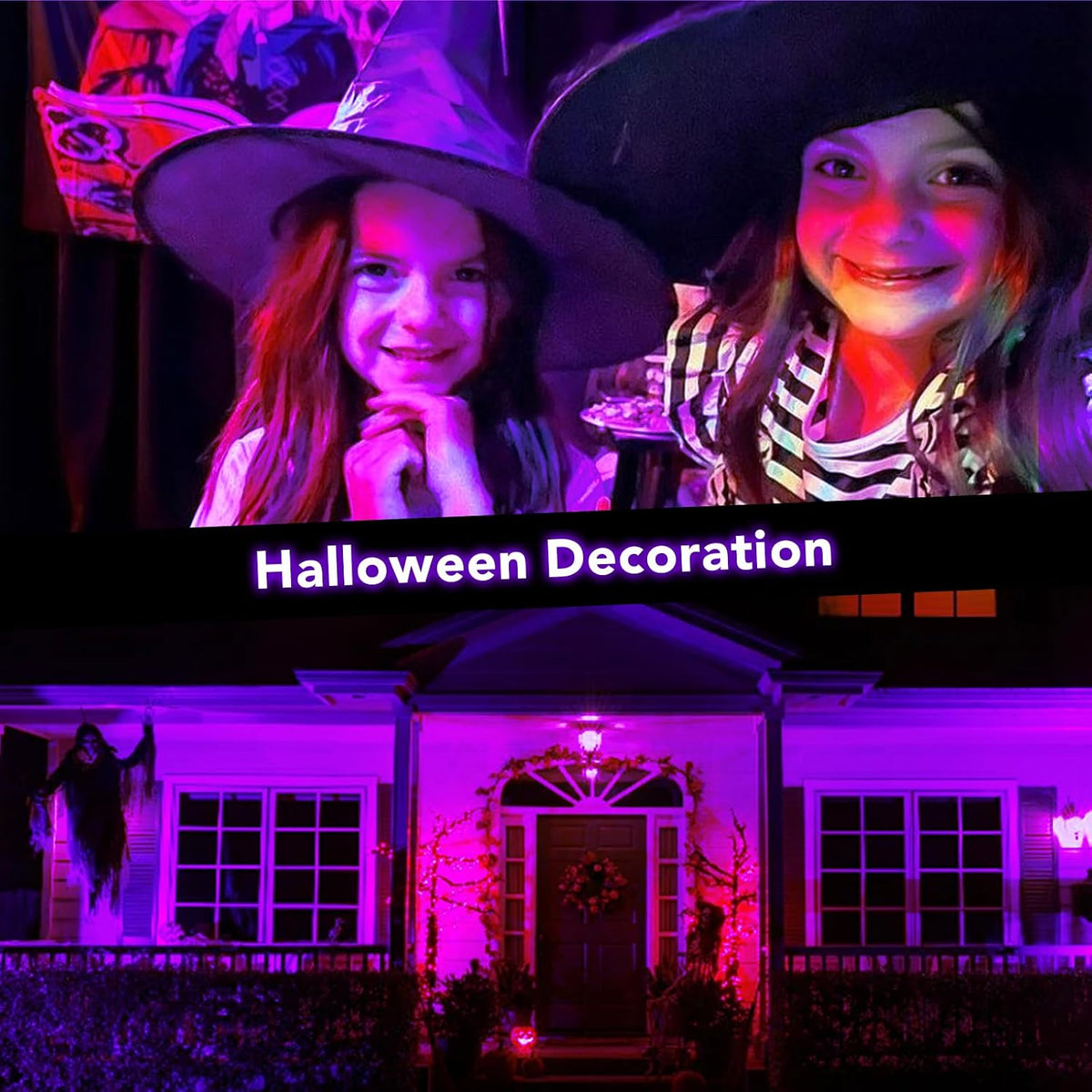 Halloween LED Black Light: 15W Spot Lights Outdoor UV Spotlight for Halloween...