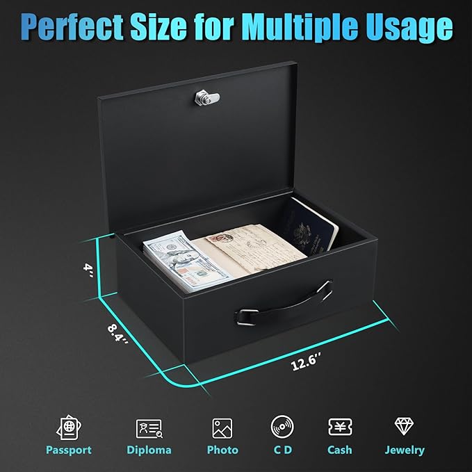 xydled Fire Resistant Safe Fire Safe Box - Image 4