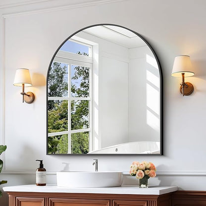 CIRCUMI Arched Wall Mirror, Metal Frame, Large Size - Image 2