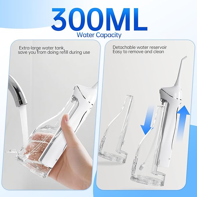Portable Water Flosser for Teeth, Cordless Dental Flosser - Image 6