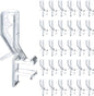 30 Pcs Hidden Channel Valance Clips 1-7/8 Inch Clear Plastic Blinds Clips for Valance, Replacement Clip with a Groove for Blinds Wood & Faux Wood Window Blinds