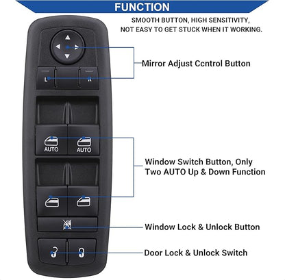 Obaee Window Switch Power Control Button Front Left Driver Side Compatible - Image 6