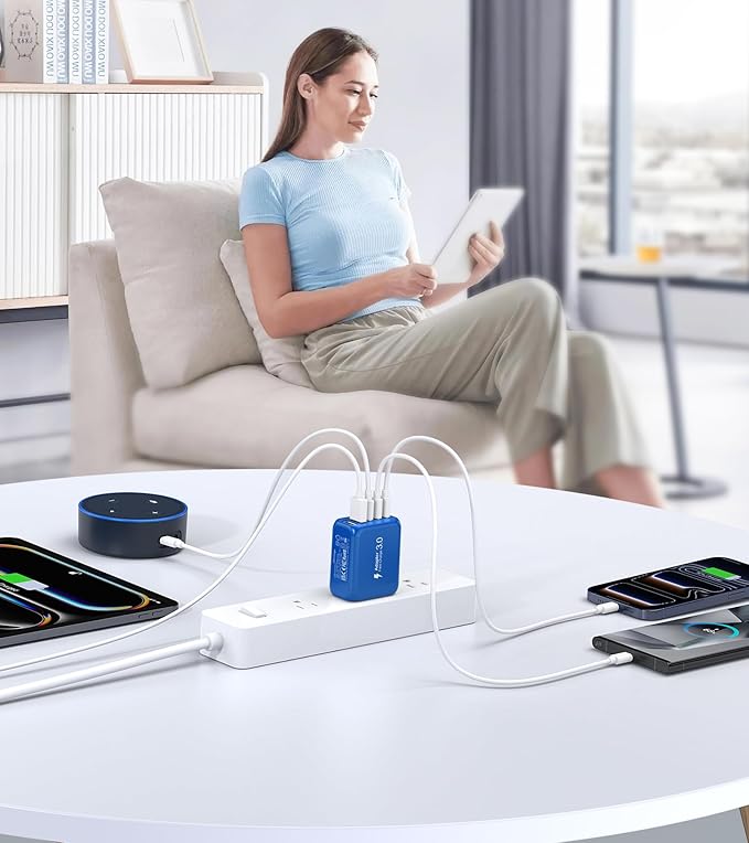 60W USB C Wall Charger Block, 5-Port C Charger Fast Charging Block PD Power - Image 8