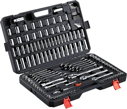 VEVOR Mechanics Tool Set, 159-Piece Mechanic Tool Kit, 1/4 in, 3/8 in, and 1/2 - Image 9