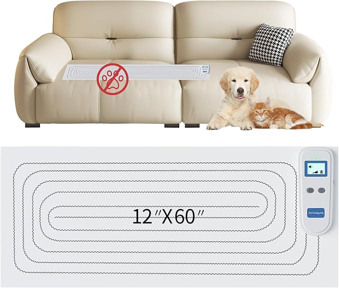 Scat Mat for Dogs and Cats, 3 Adjustable Safe Modes, Indoor Dog & cat by petnais