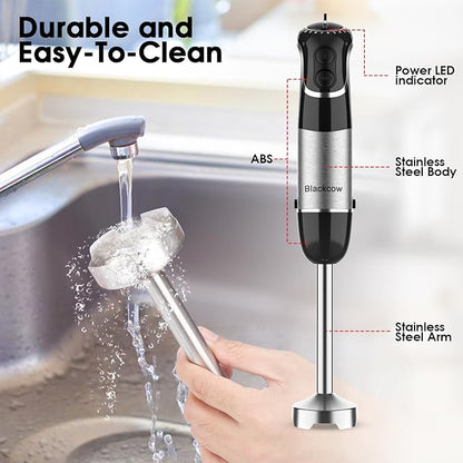 Blackcow Corded Immersion Blender Handheld - Image 6