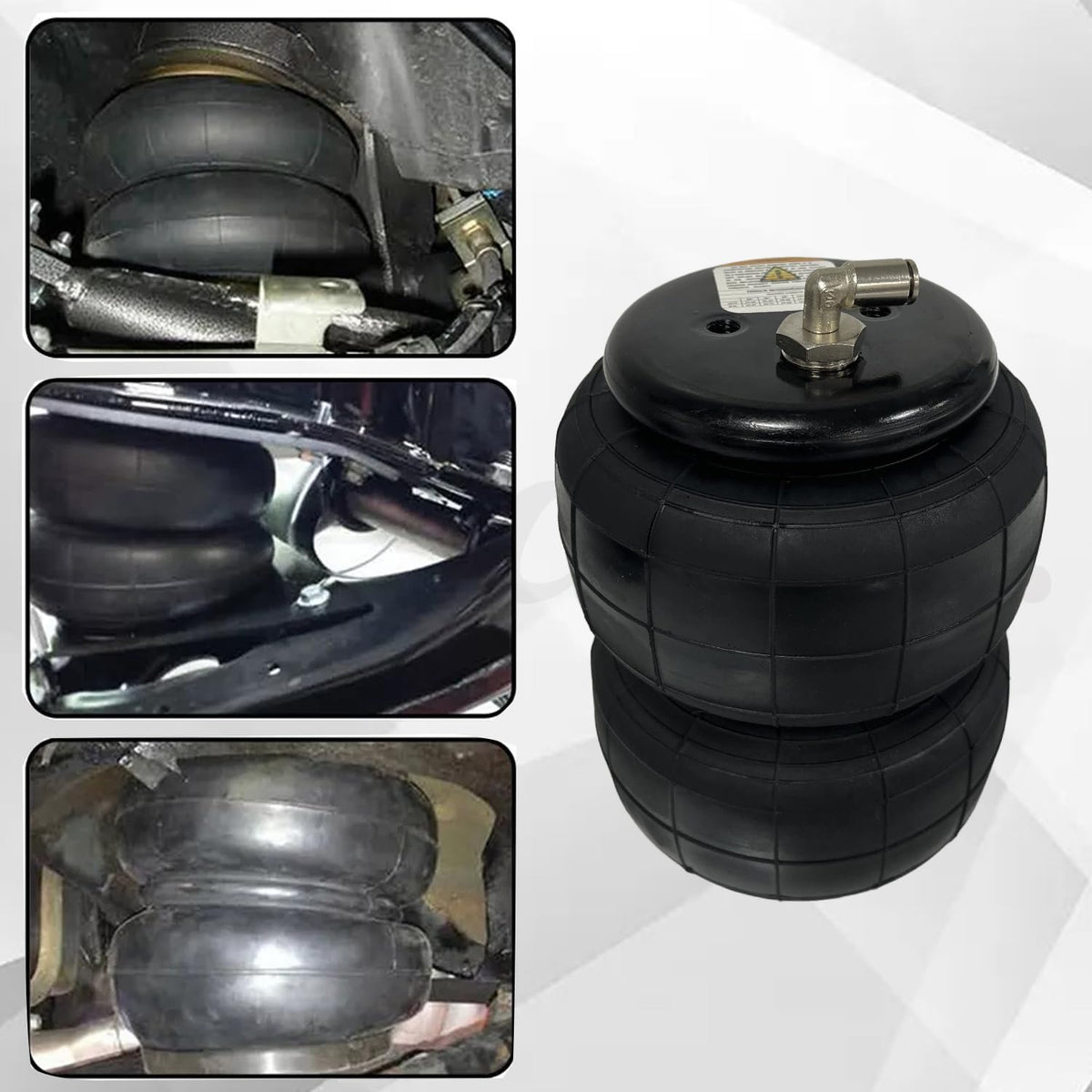 Universal 1/2" NPT Port Heavy Duty 2500 lbs Double Air Bags Suspension