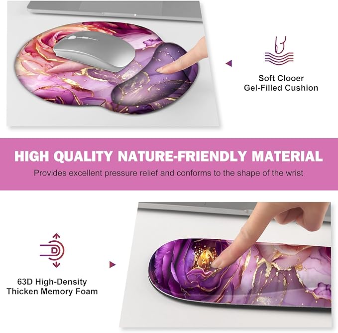 Gaming Mouse Pad, Large Desk Mat, Cute Desk Pad Protector, 4in1 XXL Mousepad + - Image 5