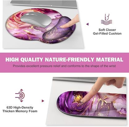 Gaming Mouse Pad, Large Desk Mat, Cute Desk Pad Protector, 4in1 XXL Mousepad + - Image 5