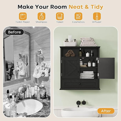Bathroom Wall Cabinet, Wall Mounted Medicine Cabinet - Image 5