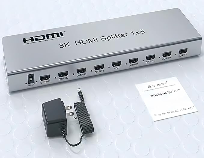 SGRAPID HDMI Splitter 1×8 8K HDMI2.1 Splitter 1 in 8 Out Distributor Affordable - Image 9