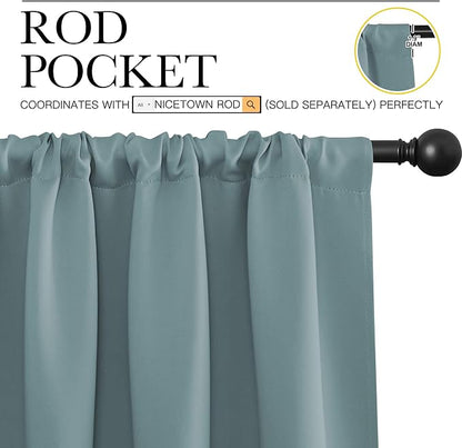NICETOWN RV Blackout Curtains for Camper Windows, Kitchen Curtains, Short - Image 2