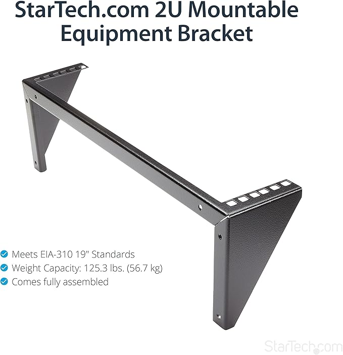 StarTech.com 2U Vertical Wall Mount Patch Panel Bracket - Image 4