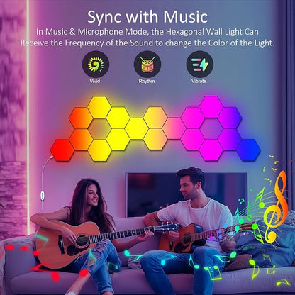 JIMIMORO Big Hexagon LED Light - Image 4