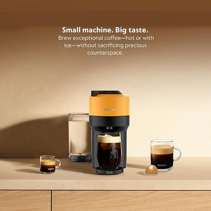 Nespresso Vertuo Pop+ Coffee and Espresso Machine by De'Longhi, Mango Yellow - Image 2