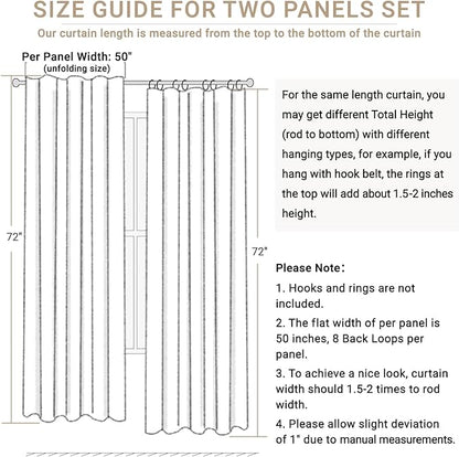 100% Blackout Shield Linen Blackout Curtains - Image 7