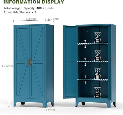 COFaR Home Farmhouse Storage Cabinet - Image 3