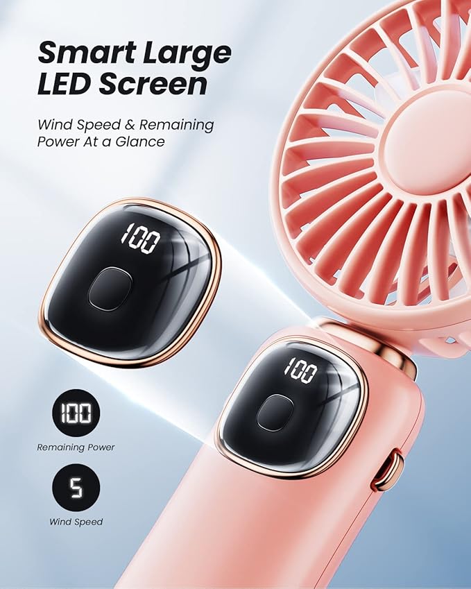 coldSky Portable Handheld Fan, 4000mAh Battery Operated - Image 4