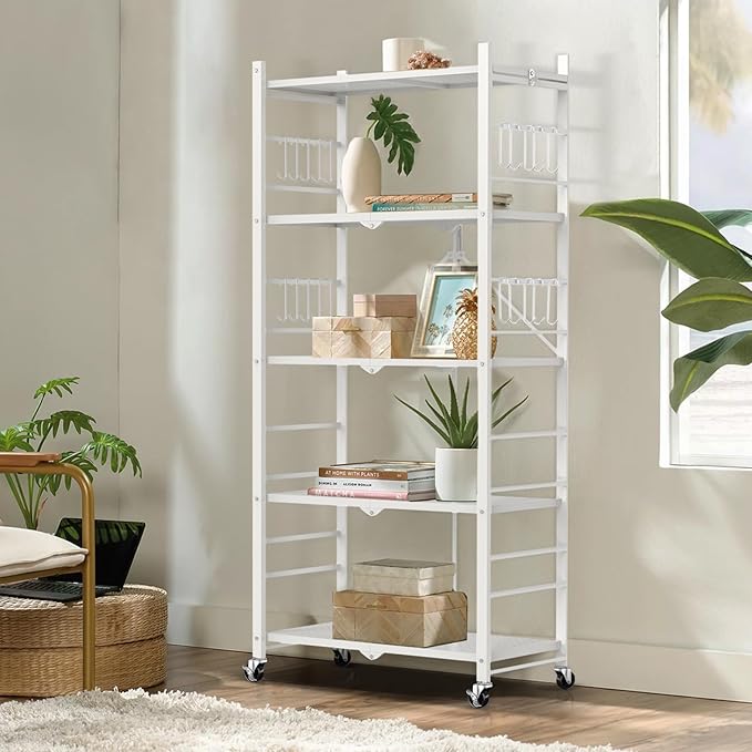 Himix 5-Tier Storage Folding Shelf - Image 2