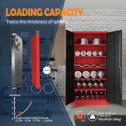 Yizosh Metal Garage Storage Cabinet - Image 5