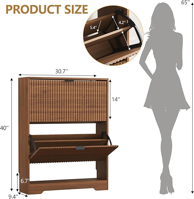 Shoe Cabinet Storage for Entryway - Image 2