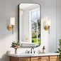 FORBATH Bathroom Mirror 48" x 24", Rectangle Black Narrow Bathroom Mirror by FORBATH