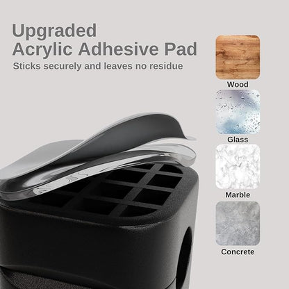 Clipzy 6 Pack Magnetic Cable Clips & Cord Holder, Under Desk Cable Management - Image 4