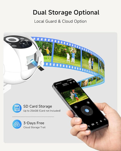 Noorio Solar Security Cameras Wireless Outdoor, 2K Pan/Tilt 360° View - Image 6