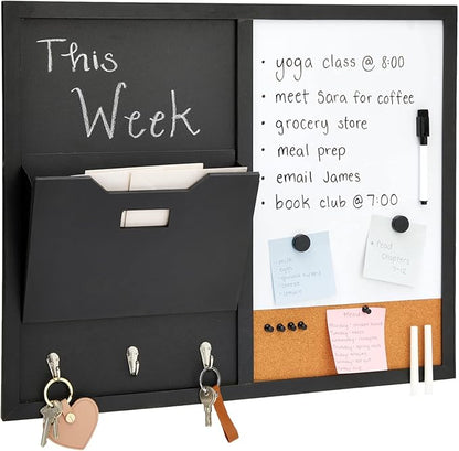 Juvale White Board Message Command Center & Wall Organizer by Juvale