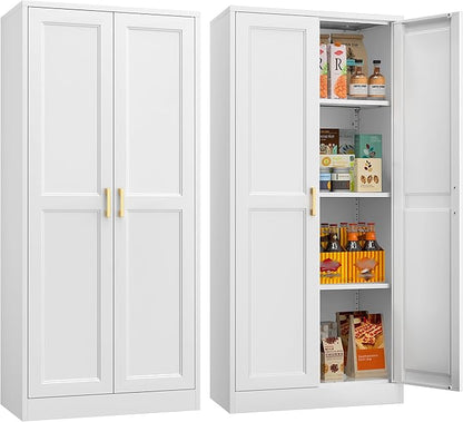 60" Tall Kitchen Pantry Storage Cabinet by MetalMax