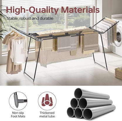 APEXCHASER Clothes Drying Rack Foldable, Large Drying Rack - Image 6