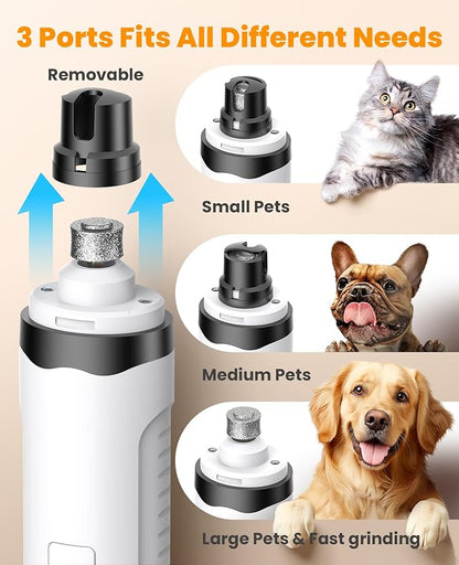 oneisall Dog Nail Grinder and Paw Trimmer Kit 3 in 1 Quiet Rechargeable - Image 5